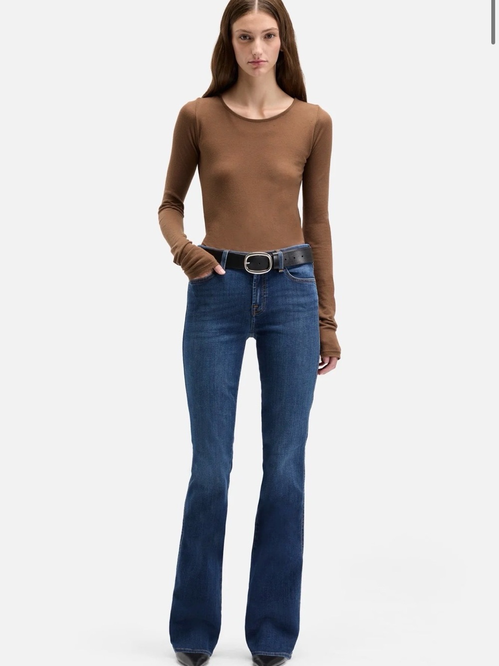 7 For All Mankind NWT Kimmie Bootcut Flared Women’s Jeans in Dark Blue